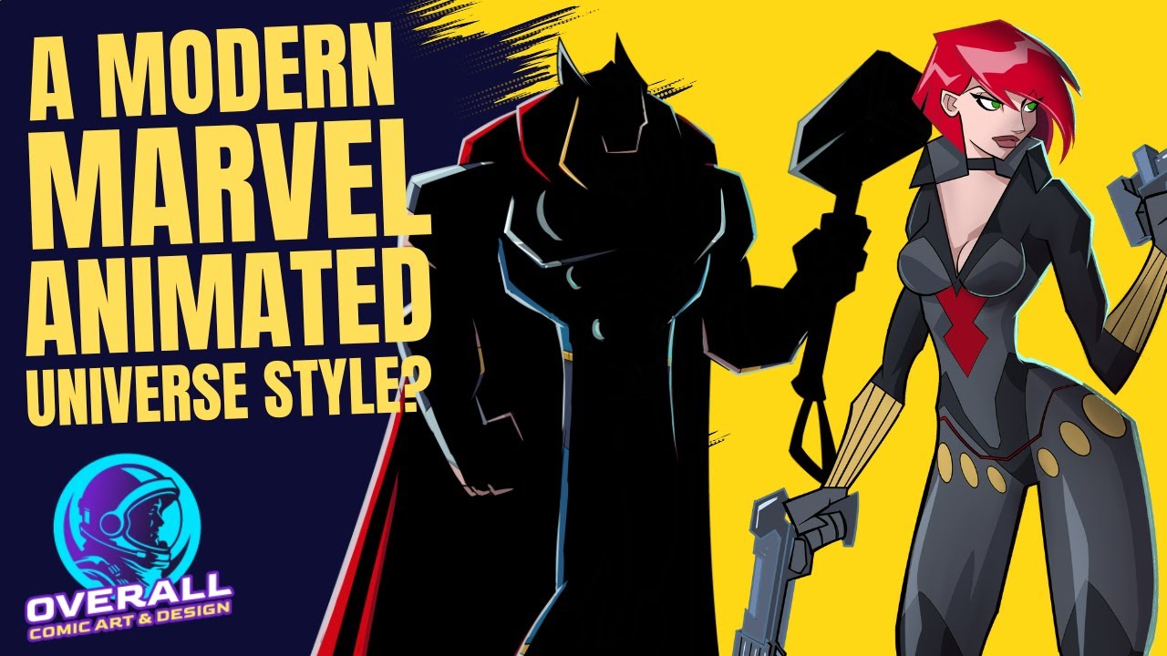 Designing Thor & Black Widow in Modern Animation Style