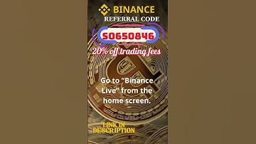 How to find Live sessions -  Binance Referral Code 2025 #shorts
