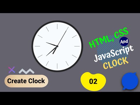 Build A Clock With HTML, CSS & JavaScript: HANDS - Second hand minute hand hour hand