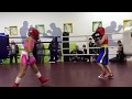 Makogonenko Kira 9 years  girl boxer Knockdown boy boxer.Fight #10