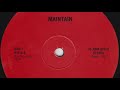 Steve Marshall And Touch – Maintain – Vinyl (12