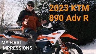 My 2023 KTM 890 Adv R - First Impressions - The New TFT Menu - Why I Chose This Bike Over Others