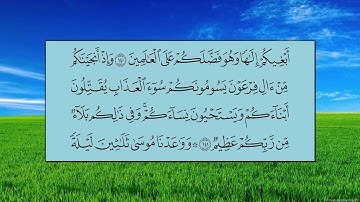 سورة الأعراف (الآية 134 ~ الآية 149) -  ياسر بن راشد الدوسري