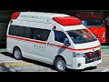 【東京消防庁】本部庁舎に併設された消防署から救急車が出場！！急病人の元へ！