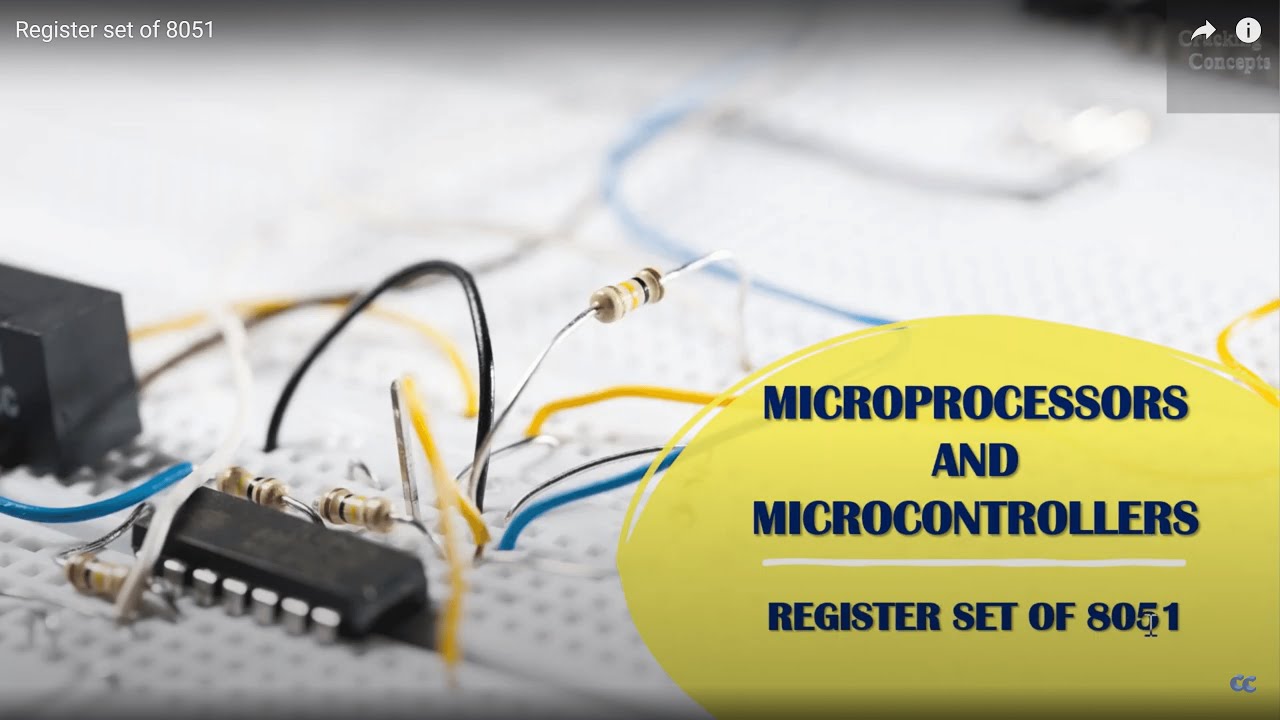 MM 5. Register set of 8051 - Program status word