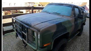 Diesel Kaltstart bei -2°C / Chevrolet Blazer K5 M1009 CUCV 6.2 Diesel / Cold Start at 28°F