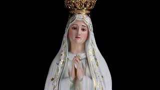 Our Lady of Fatima wood statue 105 cm | Original model from Capelinha of Shrine of Fatima