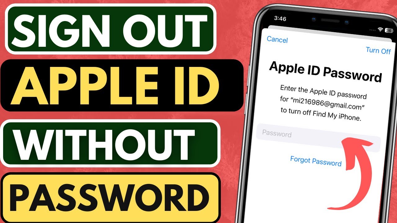 How To Sign Out Apple ID Without Password YouTube How To Sign Out Apple ID Without Password YouTube