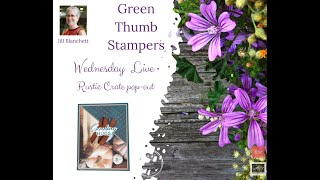 Stampin' UP! Rustic Crate is used tonight for a fun pop out card.