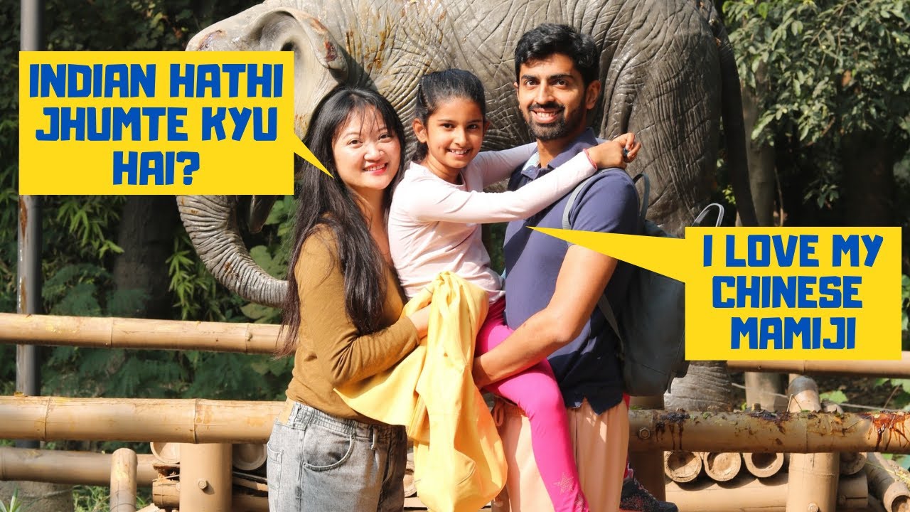 CHINESE MAMI taking INDIAN NIECE to DELHI ZOO ❤️️