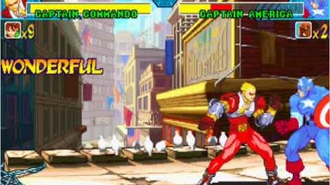 Marvel vs Capcom - Captain Commando Combo