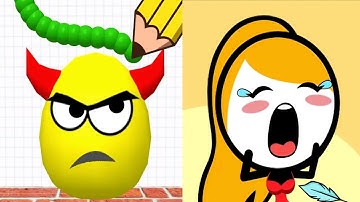 Draw To Smash vs Save Her - Satisfying ASMR Gameplay All Levels