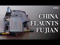 Chinas third aircraft carrier fujian begins sea trials  china fujian aircraftcarrier navy