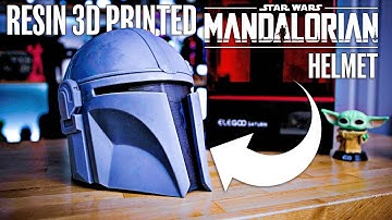 How to 3D Print a Mandalorian Helmet on the Elegoo Saturn! Resin Welding!