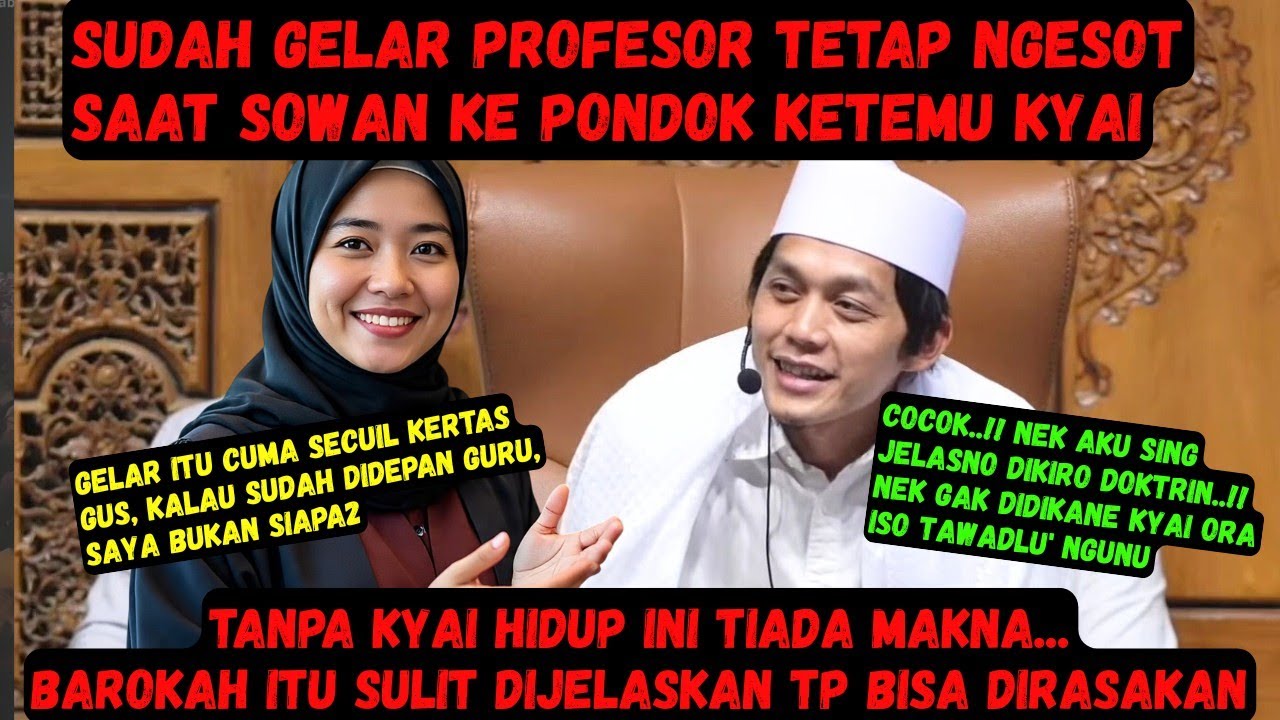 Bu Sa'adah Sudah gelar prof. Tapi masih khidmah dan jalan munduk saat ke Pondok #gusiqdam #rutinan 