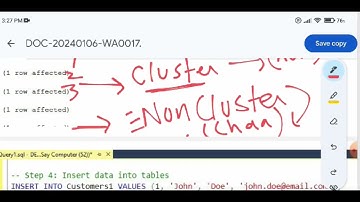 CC-215 Database System | Indexes with Implementation | SQL server
