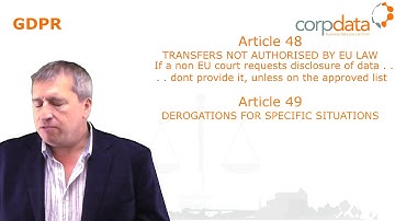 More about transfers - Part 24 in our Guide to GDPR in 1 minute bites