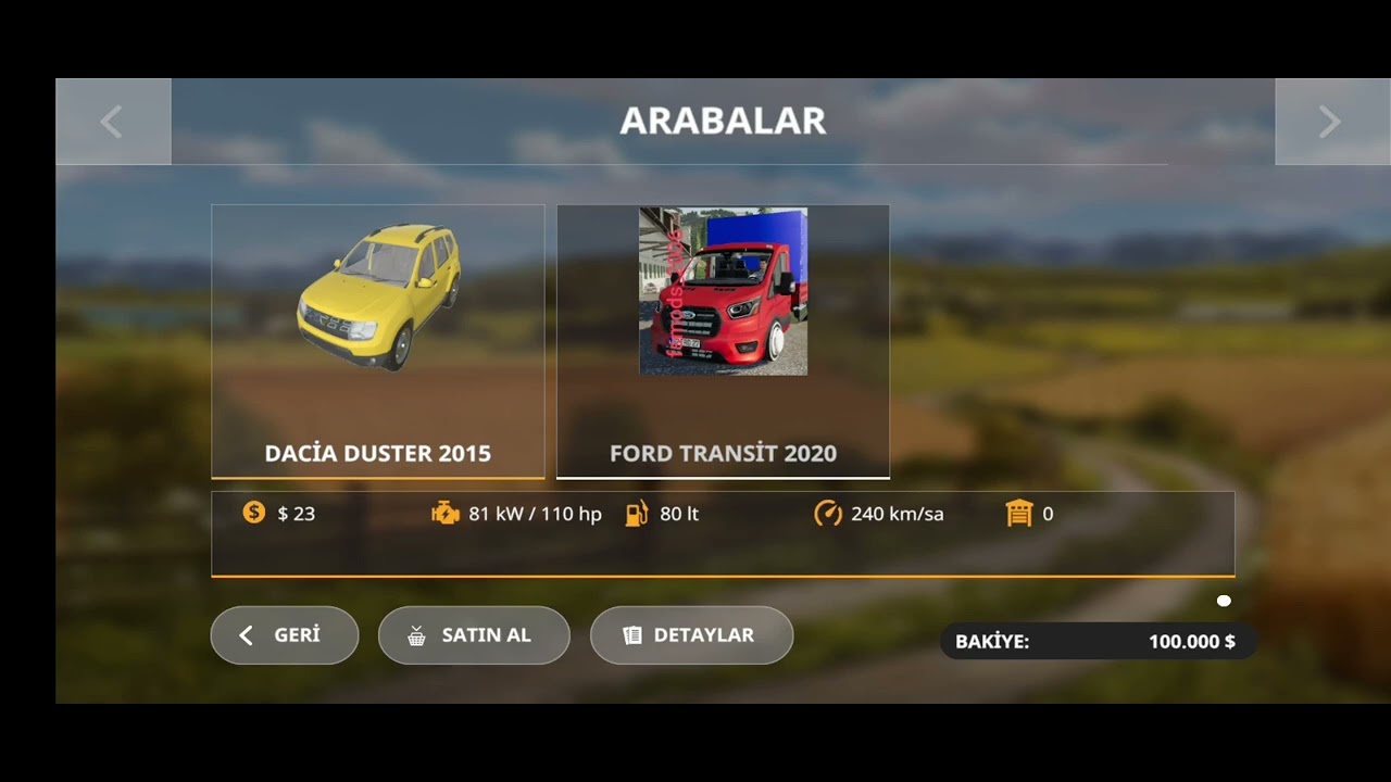FS 20 Orijinal harita binasız mod. Link yorumlarda