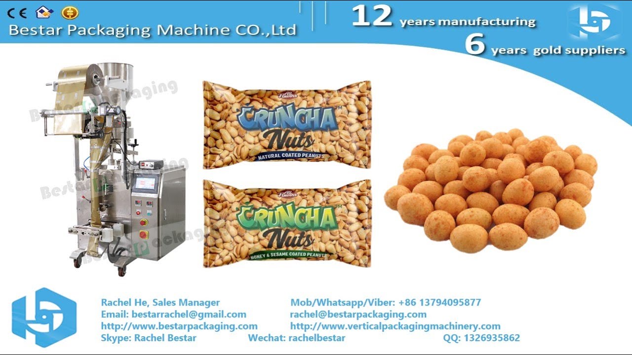 Peanut 100g sachet packaging [Bestar] small vertical packing machine