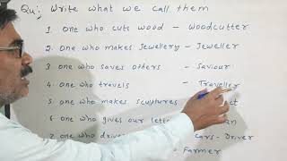 Question : Write what we call them.
