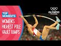 Top 10 Highest Women's Pole Vault at the Olympics | Top Moments