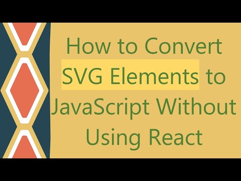 How to Convert SVG Elements to JavaScript Without Using React
