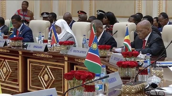 President Jacob Zuma attends the SADC Extraordinary Summit of Heads of State and Government