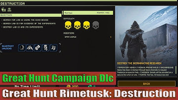 Icarus: Great Hunt Rimetusk Campaign: Destruction (Promethues)