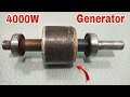 How to Turn Motor Router into a 220V. 4000W Generator Using Copper Wire...