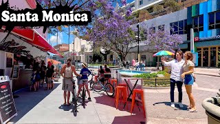 Ocean Front Walk to Downtown Santa Monica Virtual Walking Tour in Los Angeles California USA