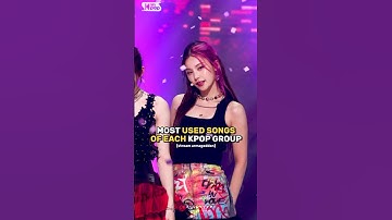 MOST USED SONGS ON EACH GROUP #kpop #aespa #ive #itzy #newjeans #fyp #redvelvet #bp #flop #illit