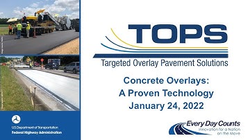 Webinar 2: Concrete Overlay Technology, Jan 2022
