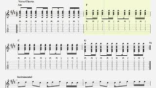 This is The Life by Amy Macdonald - Guitar Play Along with TAB