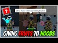 Buying 140+ Fruits and Gifting Them To NOOBS on King Legacy | Roblox |