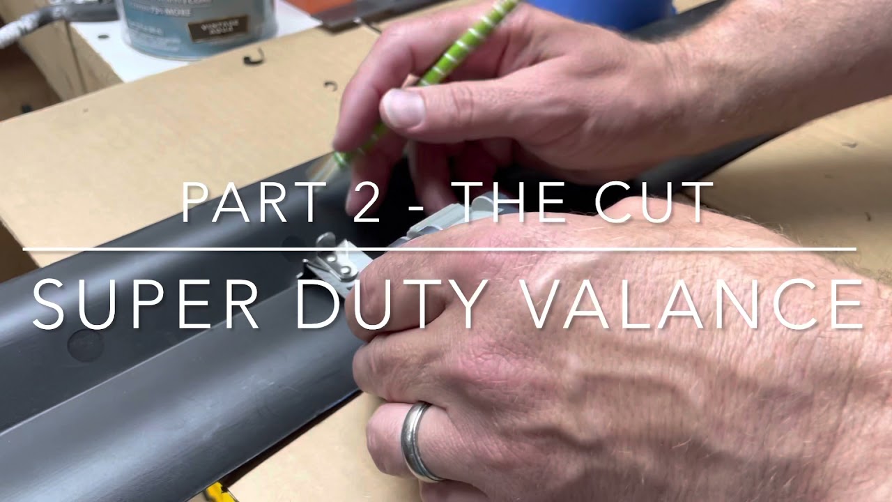 Super Duty Valance Cut The actual cutting of the air dam YouTube