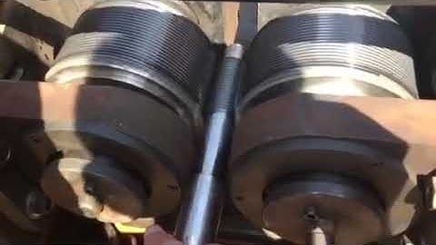 Hydraulic 150KN thread knurling machine, 20T thread rolling machine