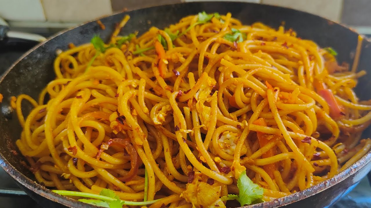 Spaghetti egg noodles How to make simple spaghetti egg noodles 10