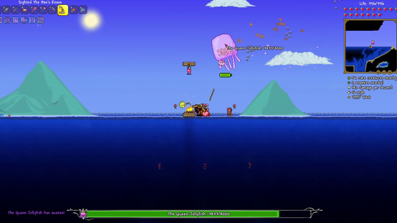 Terraria Thorium Mod Queen Jellyfish Boss Battle YouTube