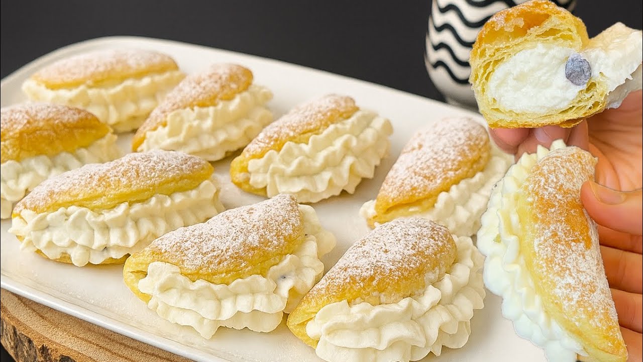 Десерт за 5 минут! Вы будете в восторге! Очень вкусно 😋 и исчезает в мгновение ока!!🤩