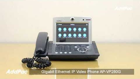 Gigabit Ethernet IP Video Phone AP-VP280G (기가비트 이더넷 IP 비디오 전화기) | AddPac
