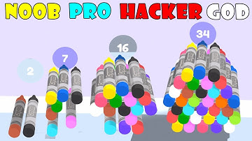 NOOB vs PRO vs HACKER vs GOD - Crayon Rush