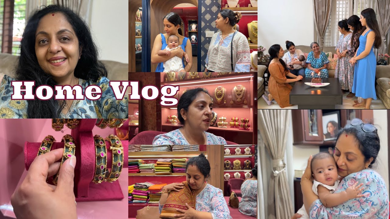 Home vlog| Appachy’s birthday | visit to Ozys shop|Sindhu Krishna 