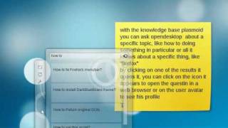 Plasma knowledgebase widget