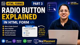 HTML Radio Button Explained | Radio Button in HTML Form | HTML Forms Tutorial Part 3 screenshot 5