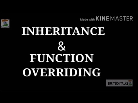 Inheritance and Function Overloading in C++|Tutorial on C++|Harsha Vardhan Sai