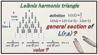 mathematics Leibniz harmonic triangle