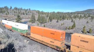 EB UP Z Train Feat Duo Rear DPUs At East Truckee CA! #bigbossrailfanner