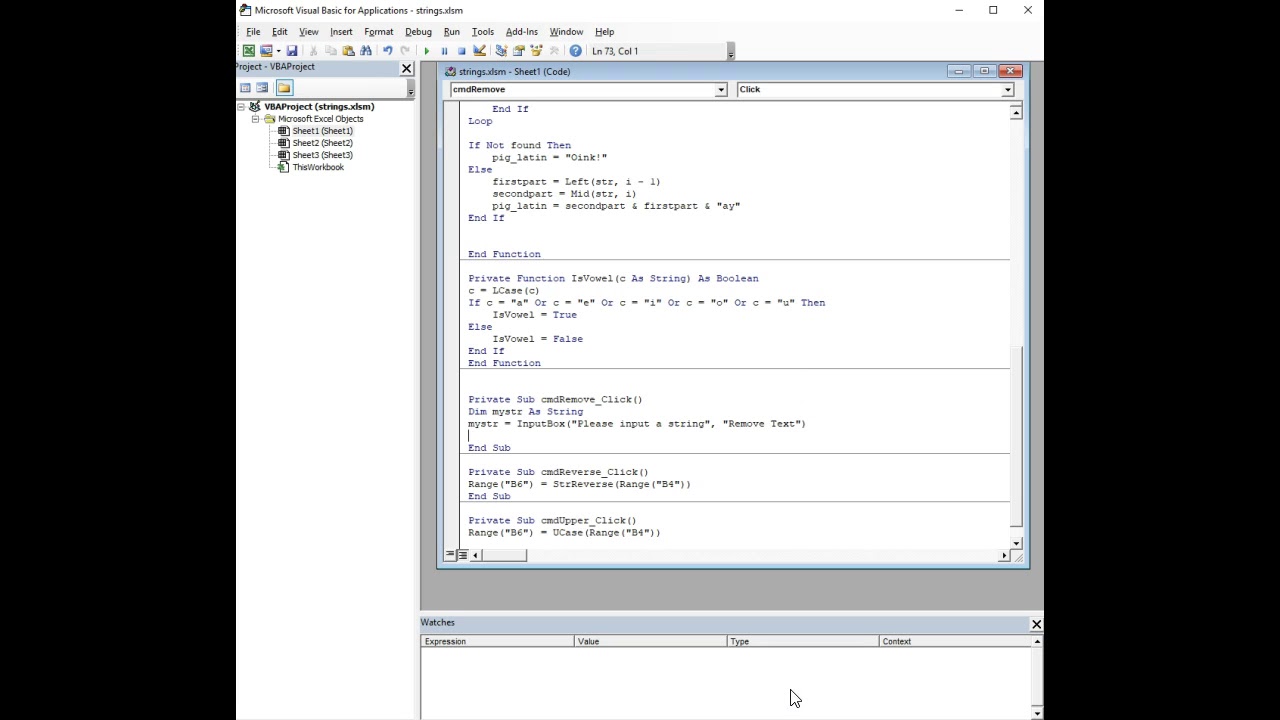 Strings, Pt 1 - Basics - YouTube