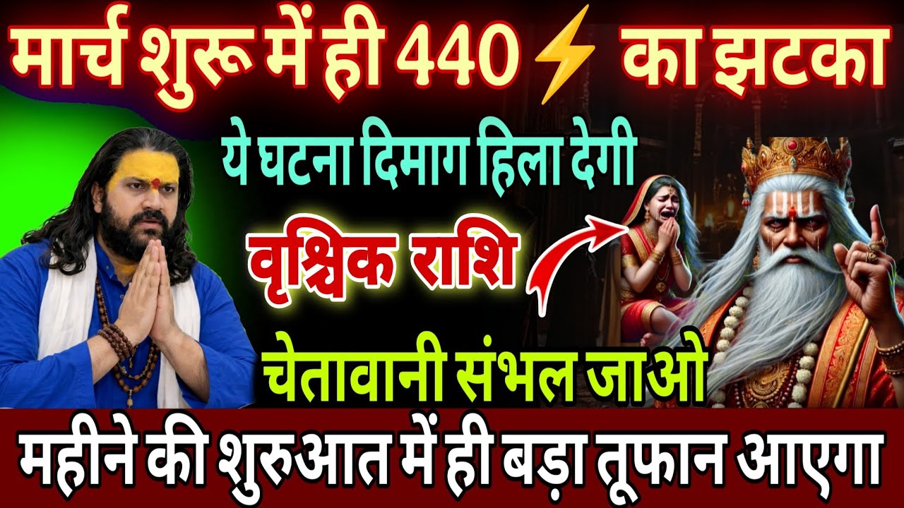 वृश्चिक राशि, 01,02,03 मार्च, चेतावनी खुद के पैर पर कुल्हाड़ी मार लोग इस महीने 