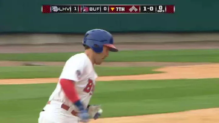 Mike Nickeas homers for the Bisons